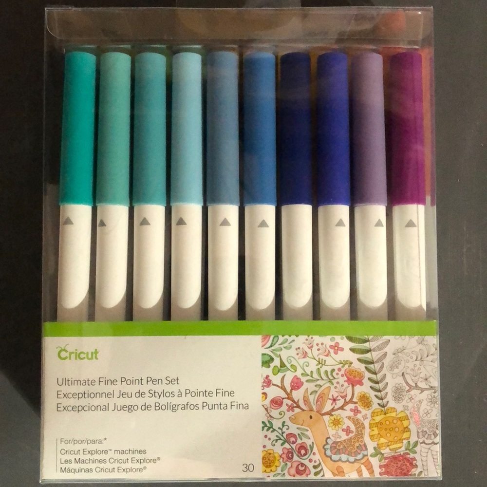 Cricute ultimate fine point pen set.